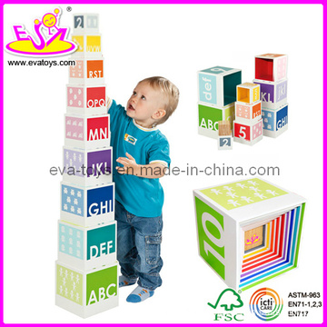 Wooden Educational Blocks Toy (W13D002)